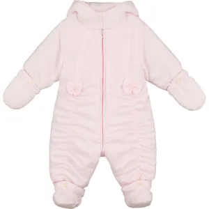 Estelle Girls Pramsuit with Mitts & Booties