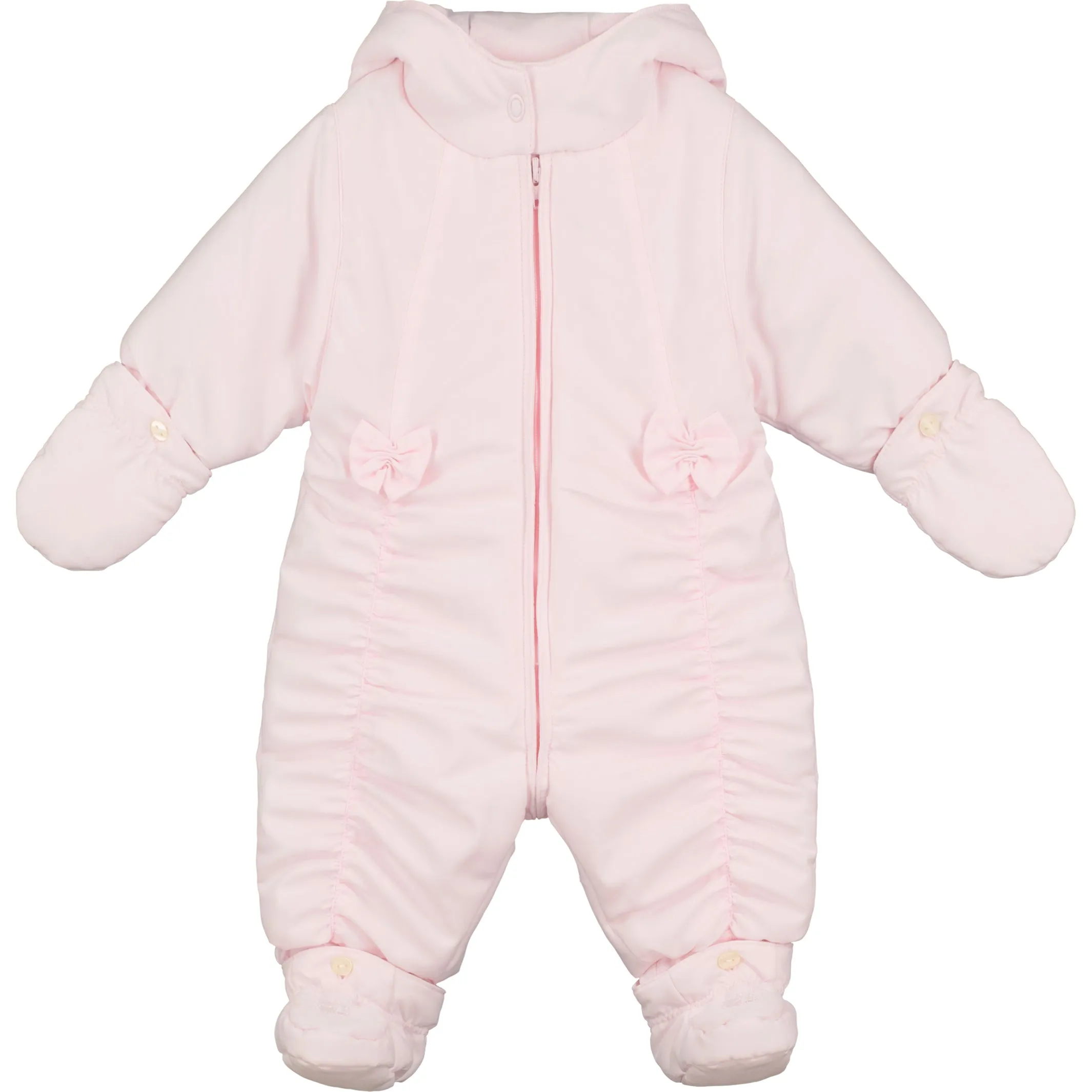 Estelle Girls Pramsuit with Mitts & Booties