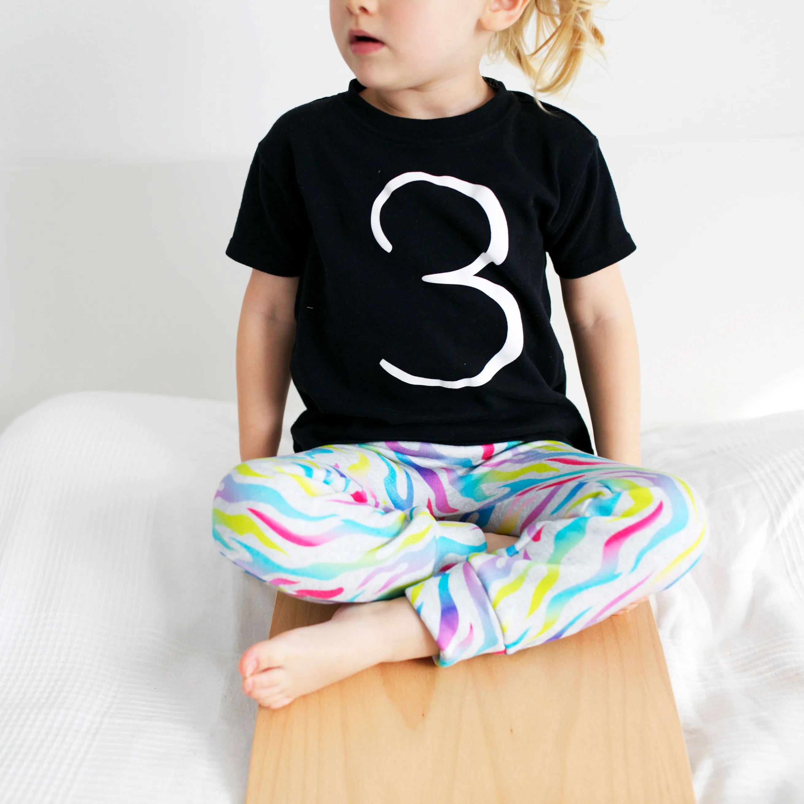Extra warm rainbow flame Print Leggings
