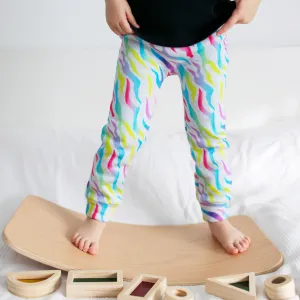 Extra warm rainbow flame Print Leggings