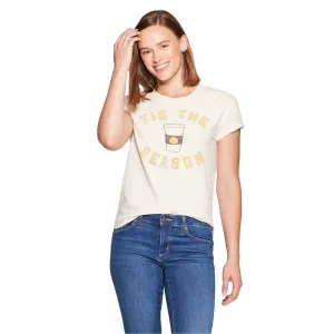 Fifth Sun Women's Tis the Season Pumpkin Spice Short Sleeve T-Shirt