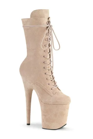 FLAMINGO-1050FS Exotic Boot | Nude Faux Suede