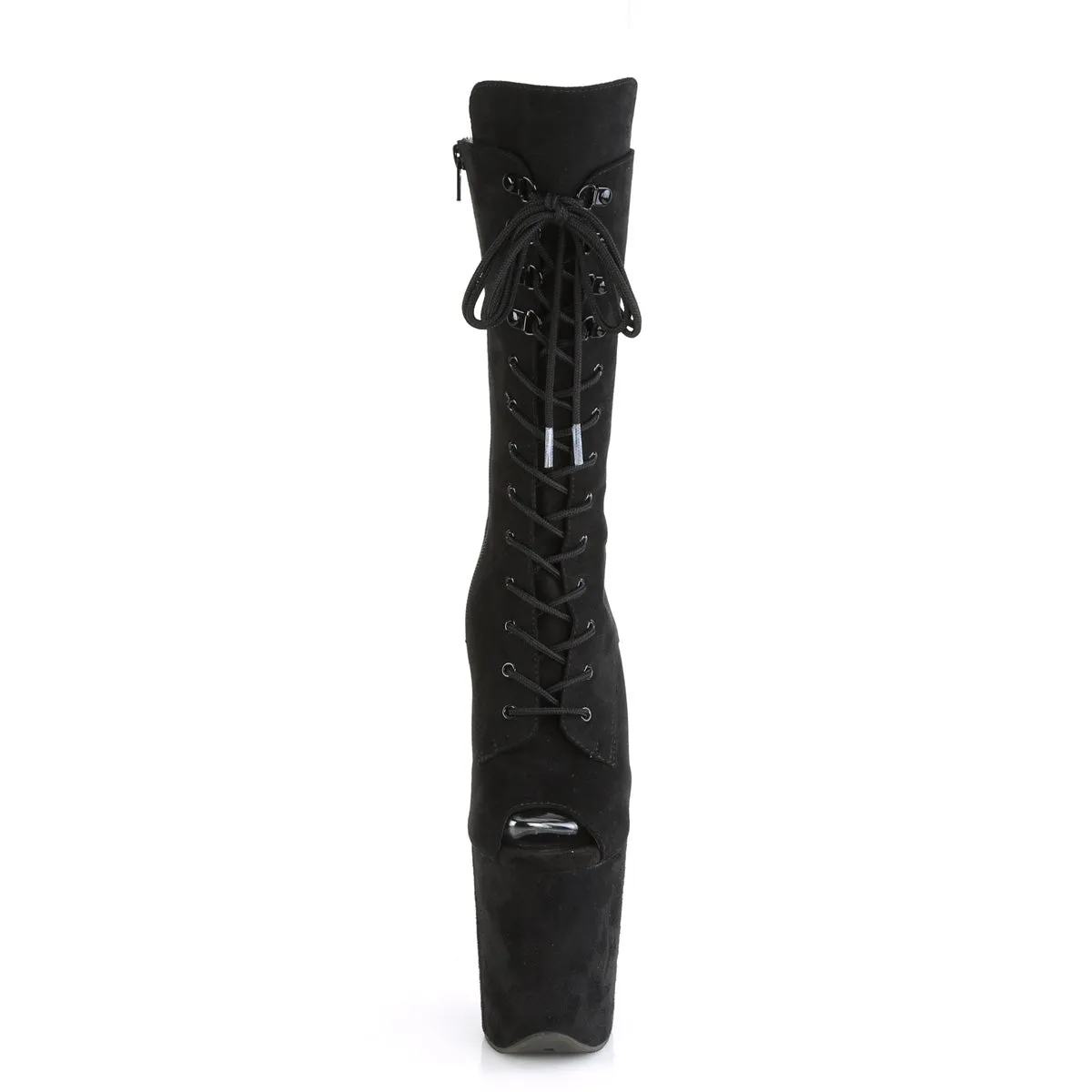 FLAMINGO-1051FS  Black Faux Suede/Black Faux Suede