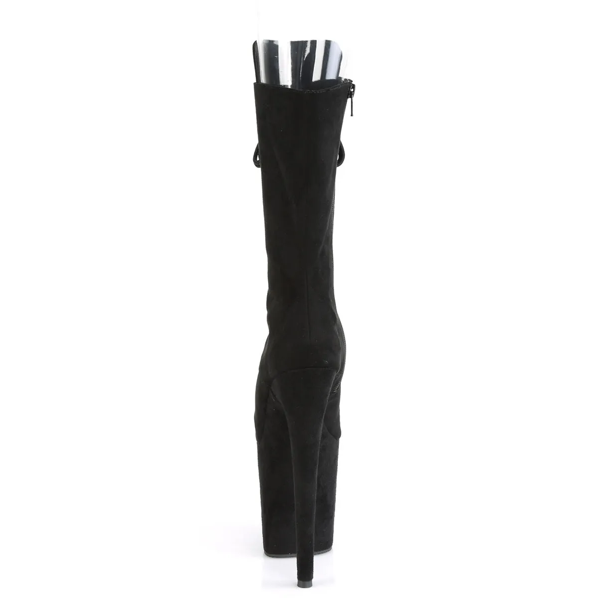 FLAMINGO-1051FS  Black Faux Suede/Black Faux Suede