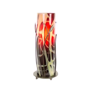 Forged Leaves Cylinder Table Lamp