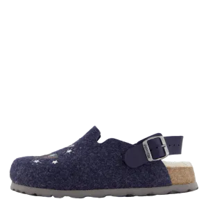 Fussbettpantoffel Blau