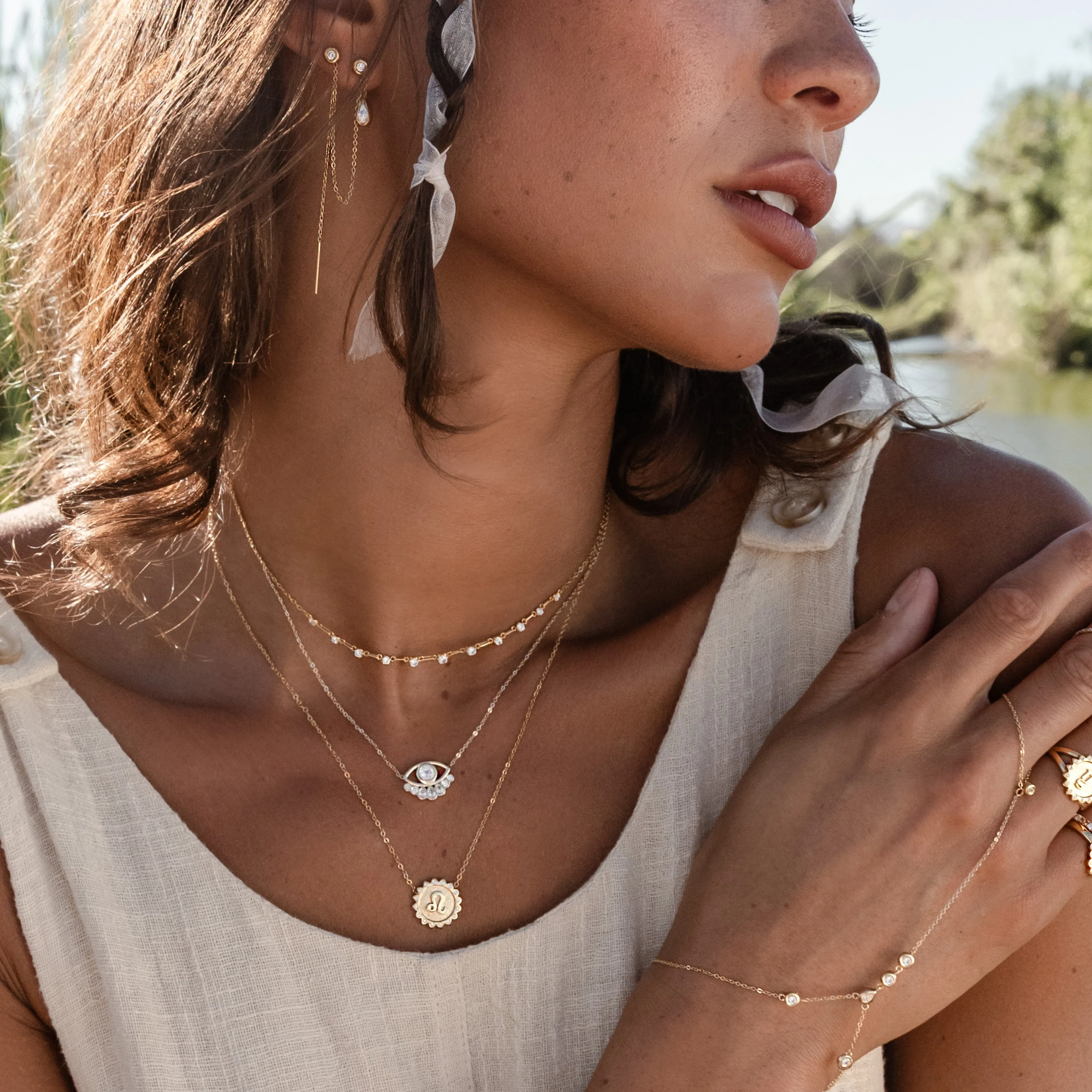 Gemini Sun Zodiac necklace