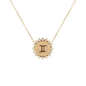 Gemini Sun Zodiac necklace
