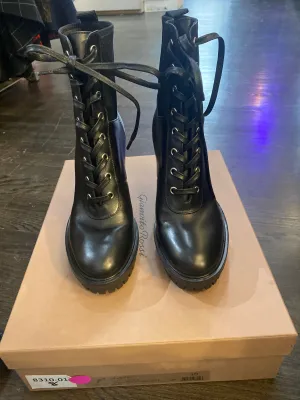 Gianvito Rossi Black Heeles Lace Up Boot