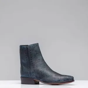 Goat Suede Zorro In Vintage Denim Blue