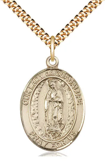 Gold Filled Our Lady of Guadalupe Pendan (3/4")