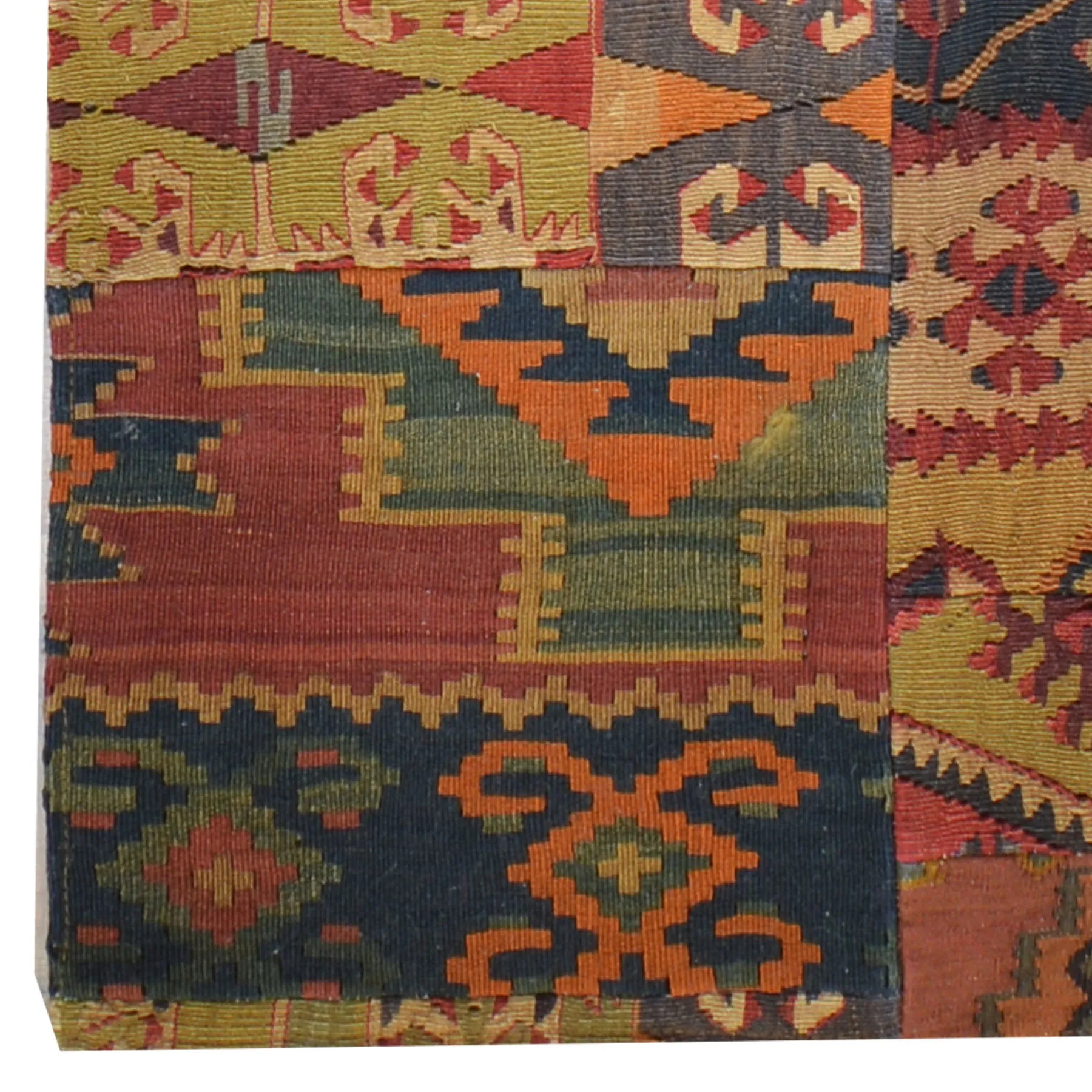 Hand-Woven Kilims Patchwork Handmade Unique Wool Rug (Size 2.8 X 11.4) Cwral-7542