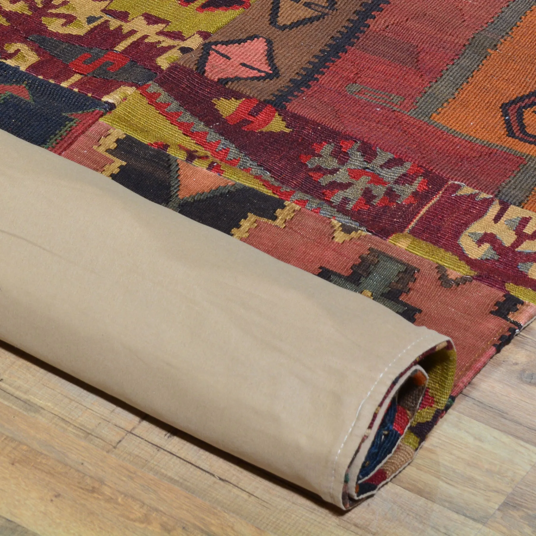 Hand-Woven Kilims Patchwork Handmade Unique Wool Rug (Size 2.8 X 11.4) Cwral-7542