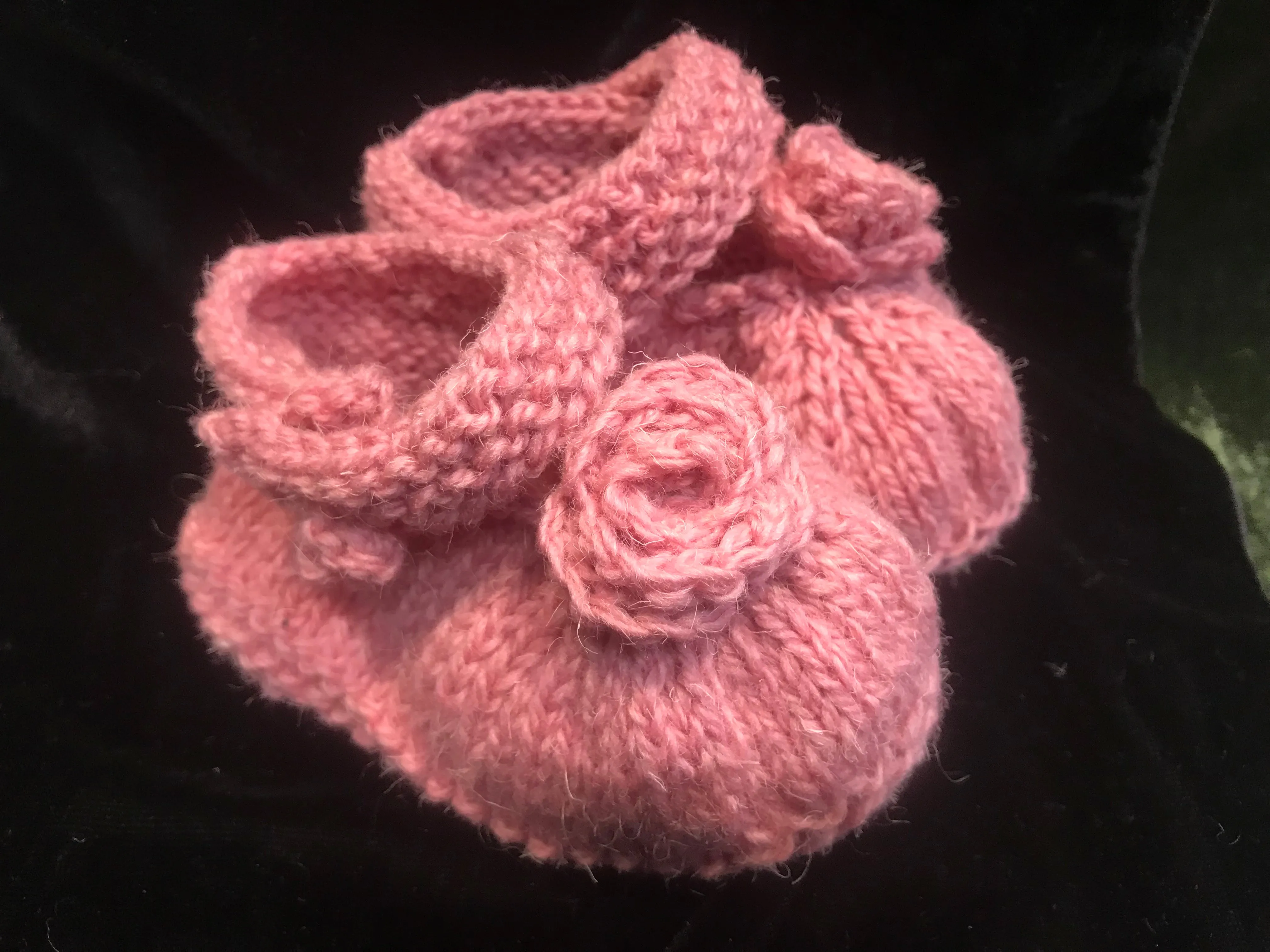 Handknit Aran Baby Moccasins