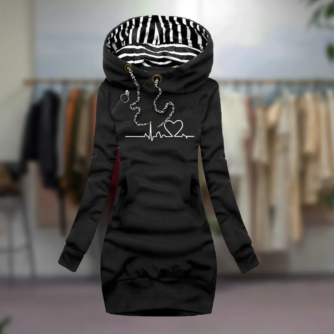 HEIDI™ | Heart Pattern Dress – Stylish & Cozy