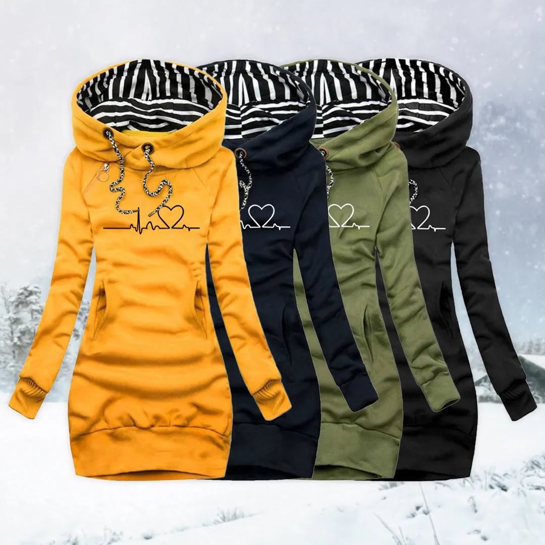 HEIDI™ | Heart Pattern Dress – Stylish & Cozy