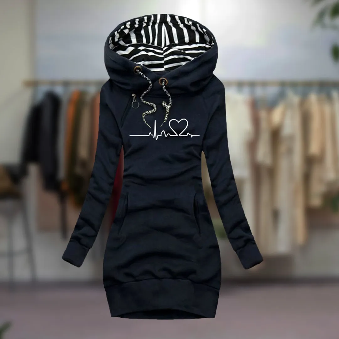 HEIDI™ | Heart Pattern Dress – Stylish & Cozy