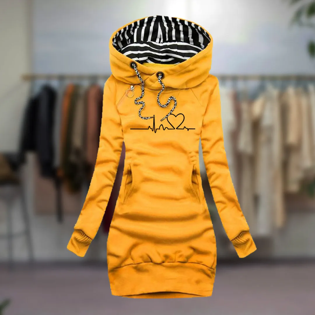 HEIDI™ | Heart Pattern Dress – Stylish & Cozy