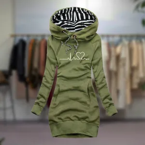 HEIDI™ | Heart Pattern Dress – Stylish & Cozy