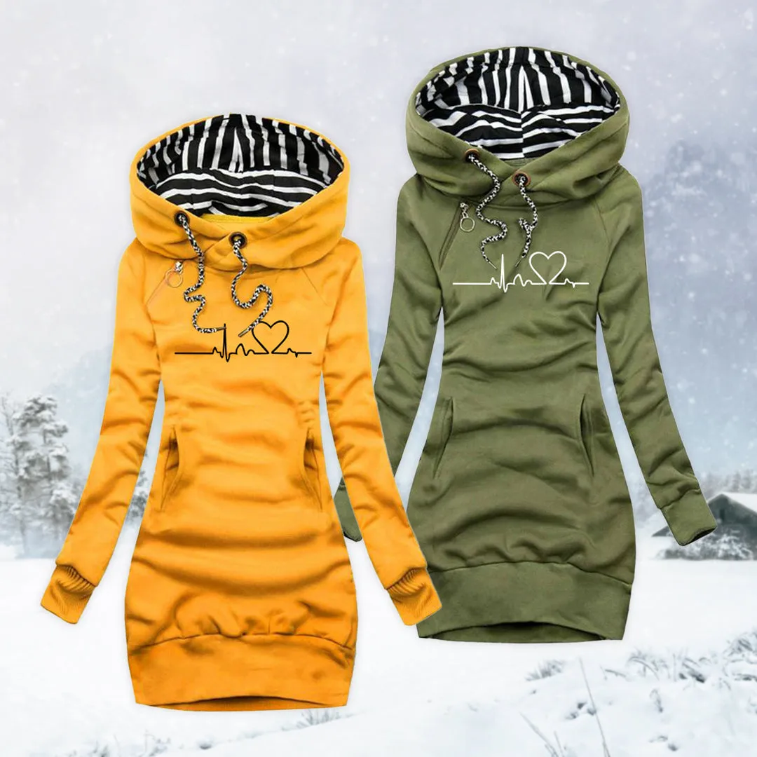 HEIDI™ | Heart Pattern Dress – Stylish & Cozy