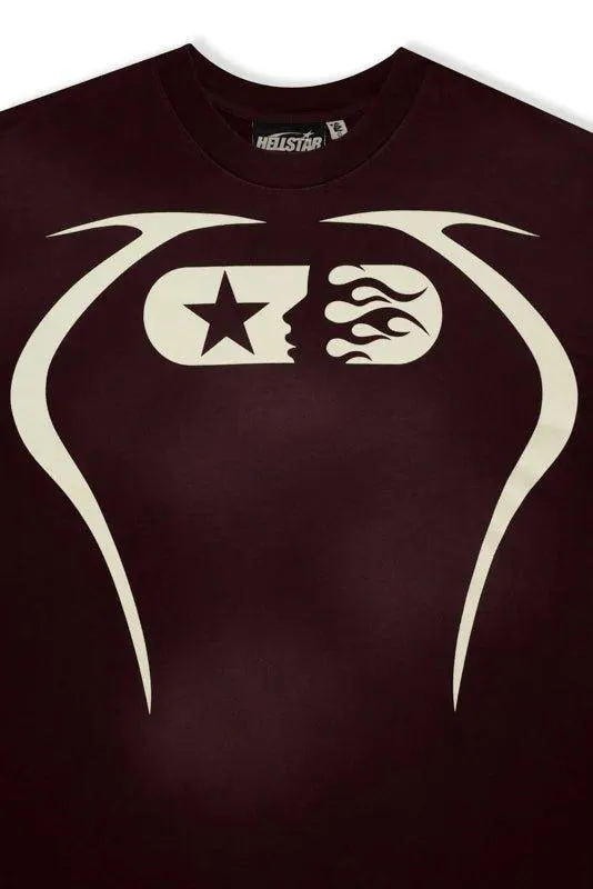 Hellstar Studios Warm Up T-Shirt Brown