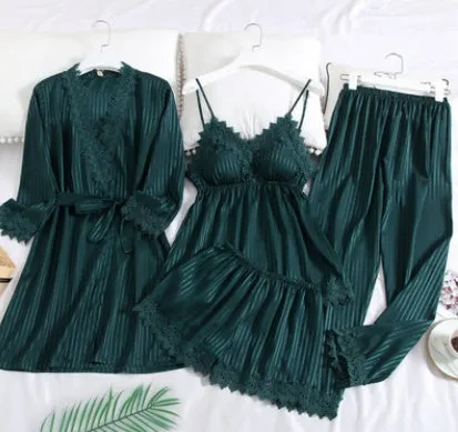 Ice Silk Pajamas Set