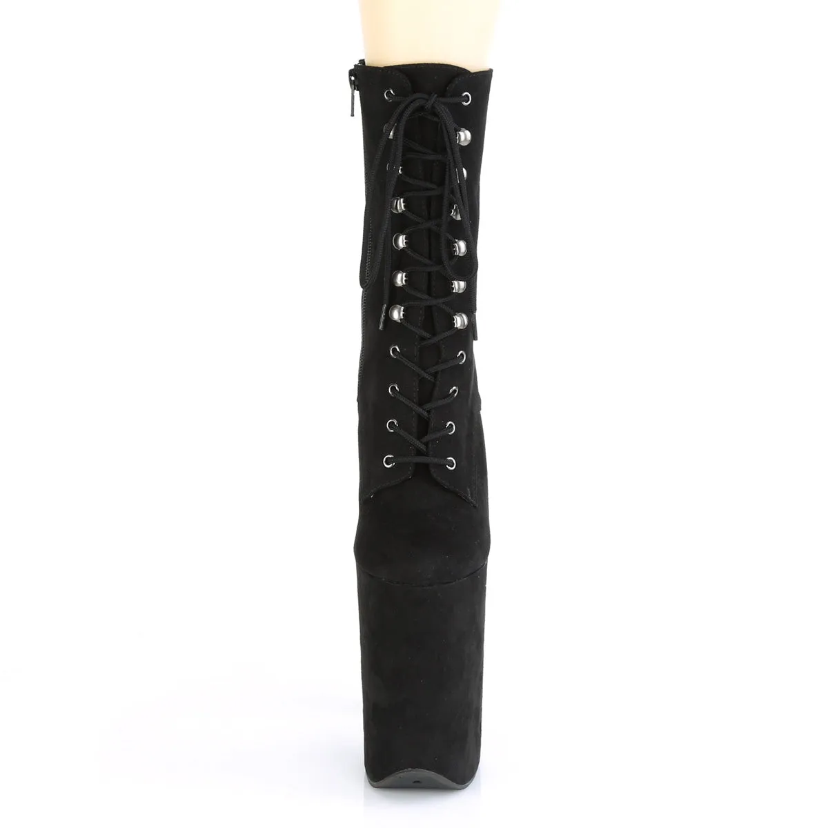 INFINITY-1020FS  Black Faux Suede/Black Faux Suede