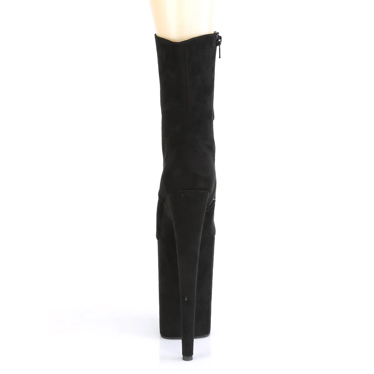 INFINITY-1020FS  Black Faux Suede/Black Faux Suede