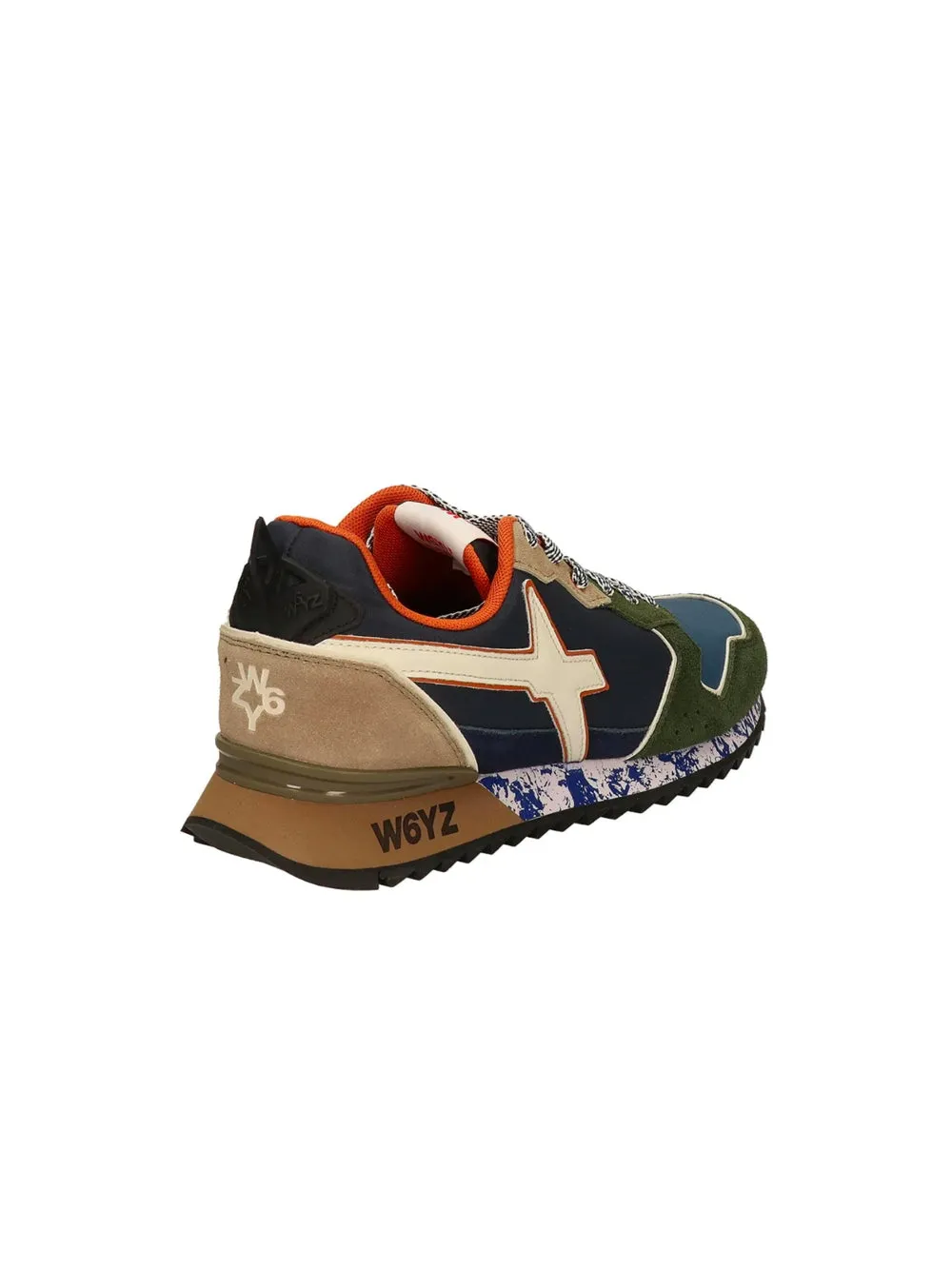 Jet-M Suede/Nylon Marble Sole - Militare/Navy/Azure
