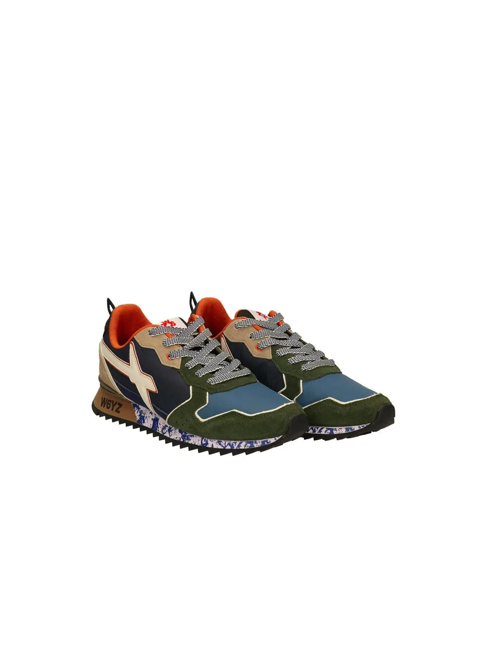Jet-M Suede/Nylon Marble Sole - Militare/Navy/Azure