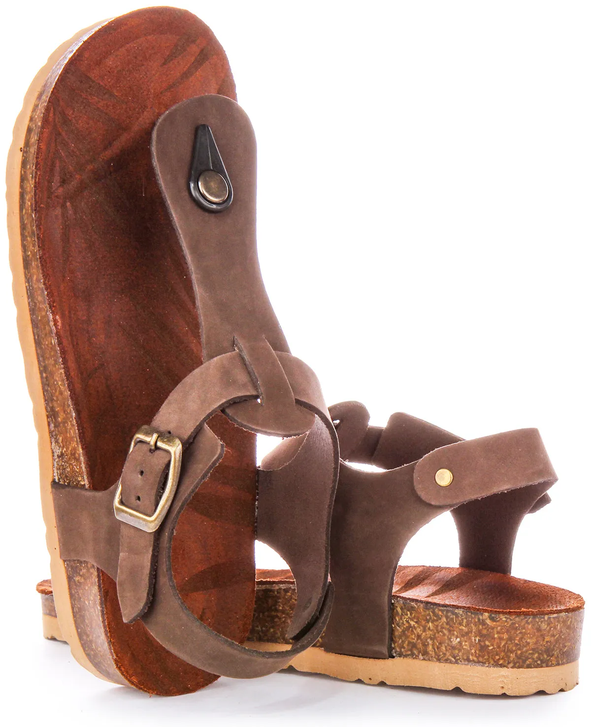 Justinreess England Alora Sandal In Brown For Women | Secret Sale