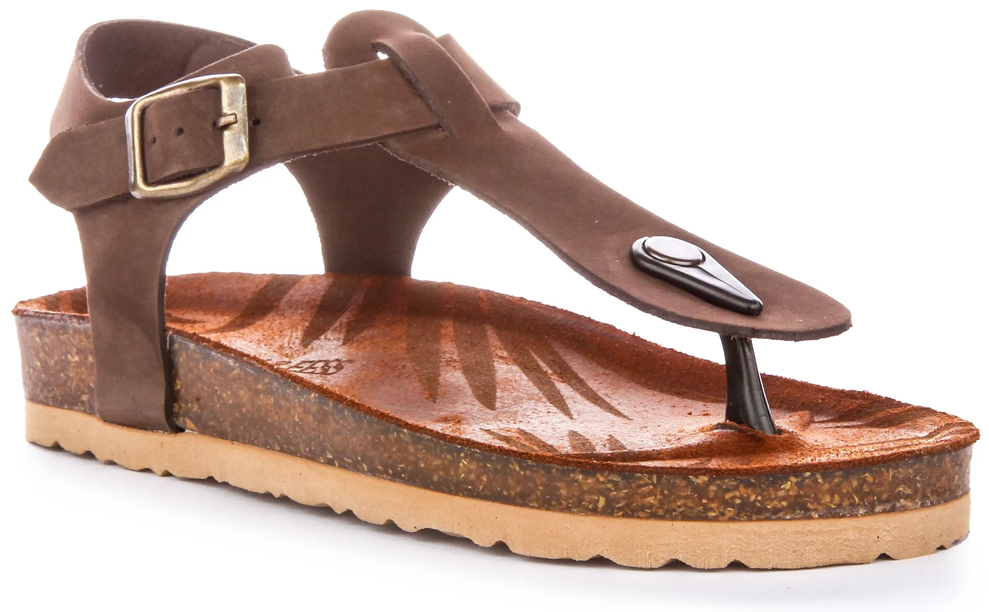 Justinreess England Alora Sandal In Brown For Women | Secret Sale