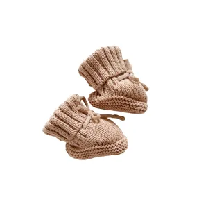Knit Booties | Nude