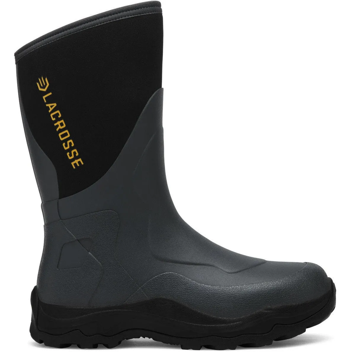 Lacrosse Men's Alpha Agility 12" WP Pull On Field Work Boot -Black- 336881