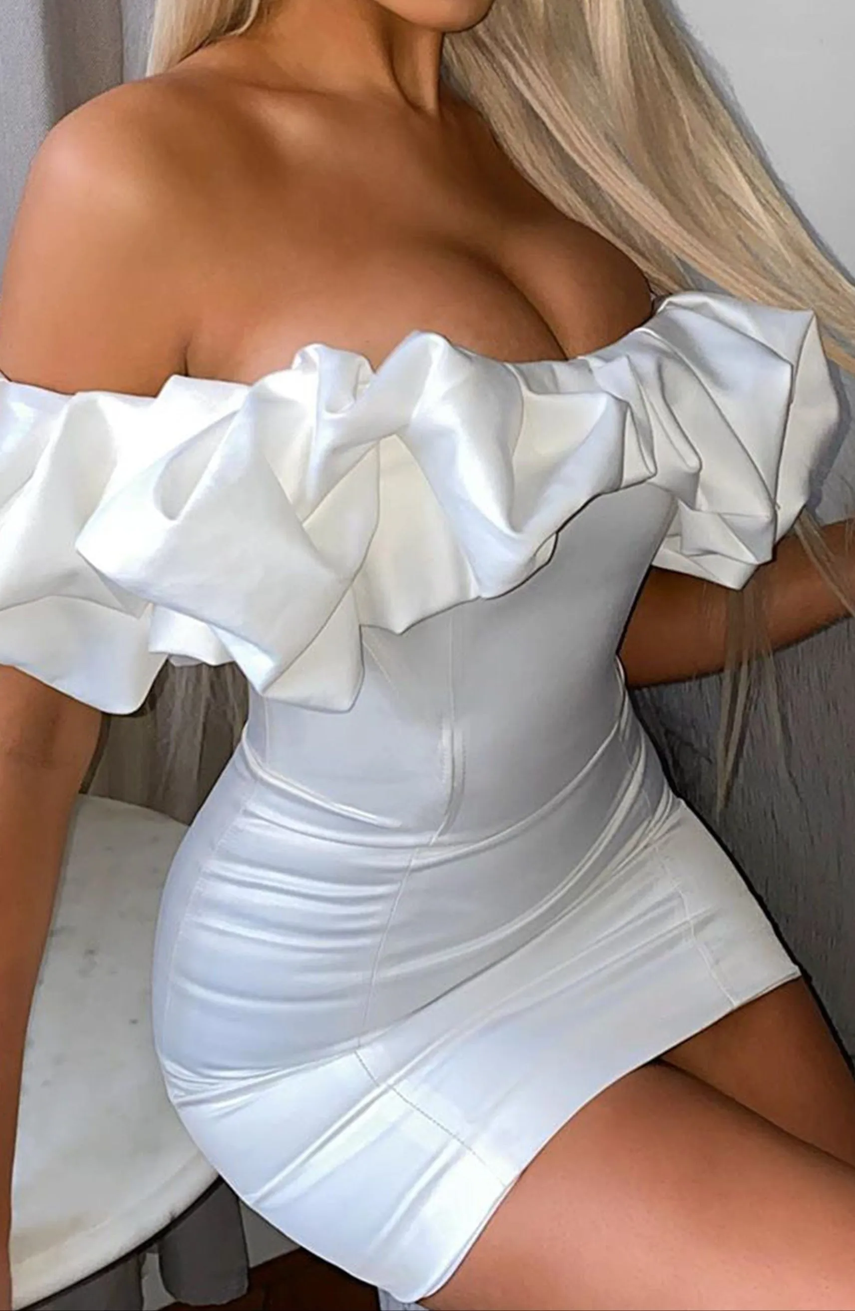 Luca mini dress - white 