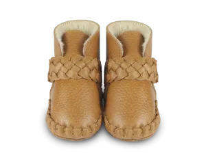 Mace Booties | Toast Grain Leather