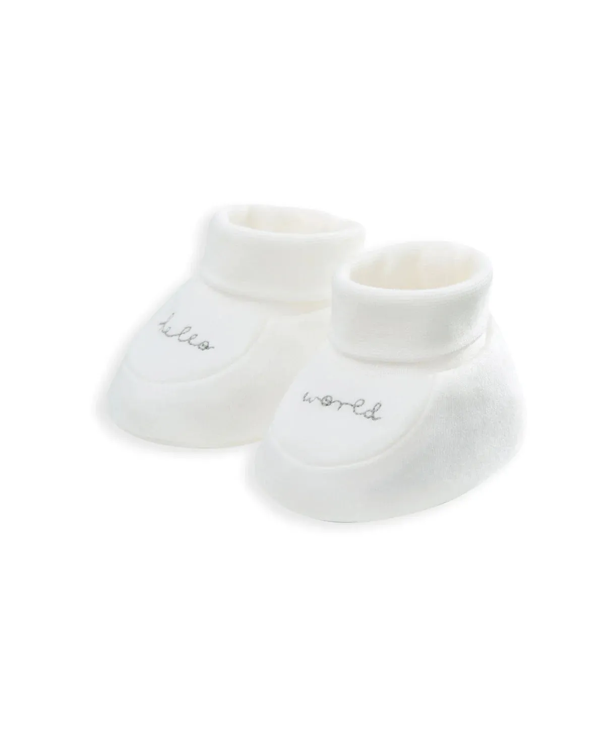 Mamas & Papas Hello World Hat & Booties - White