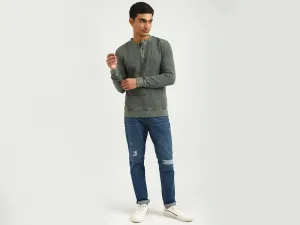 Men Textured Round Neck T-shirt