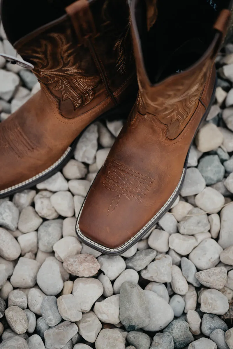 Men's Ariat 'Ridgeback' Oil Distressed Tan Cowboy Boot (11EE Only)