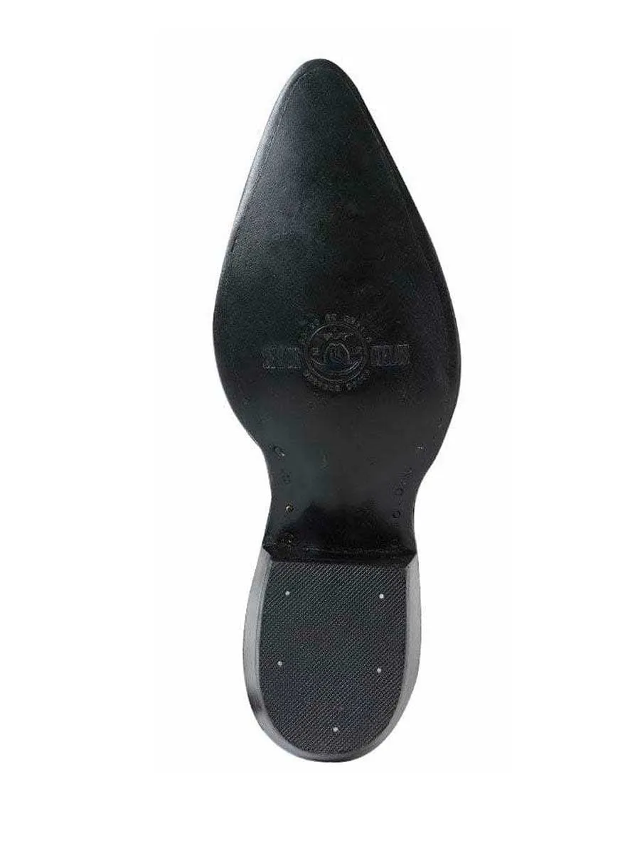 Men's Mantarraya Cowboy Boots 'El Señor De Los Cielos' Black Color 41528