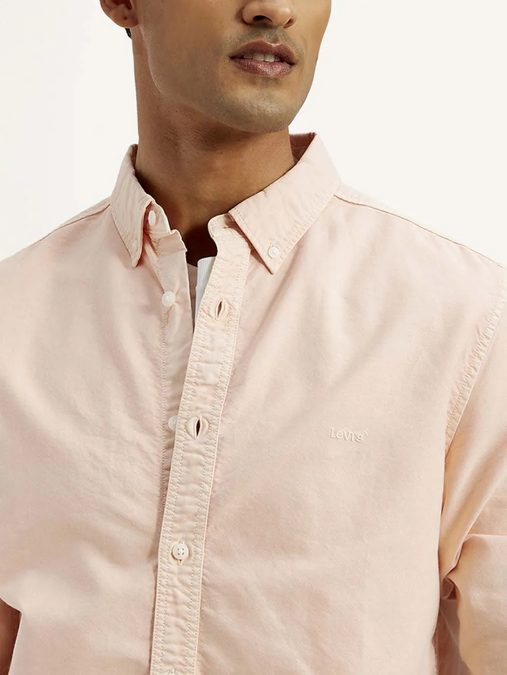 Men's Solid Dyed Slim Fit Shirt