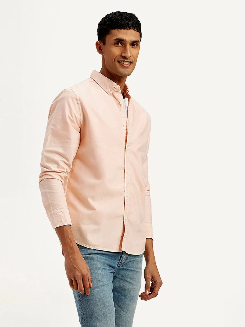 Men's Solid Dyed Slim Fit Shirt