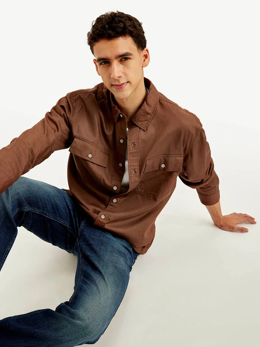 Men's Solid Slim Fit Shirt