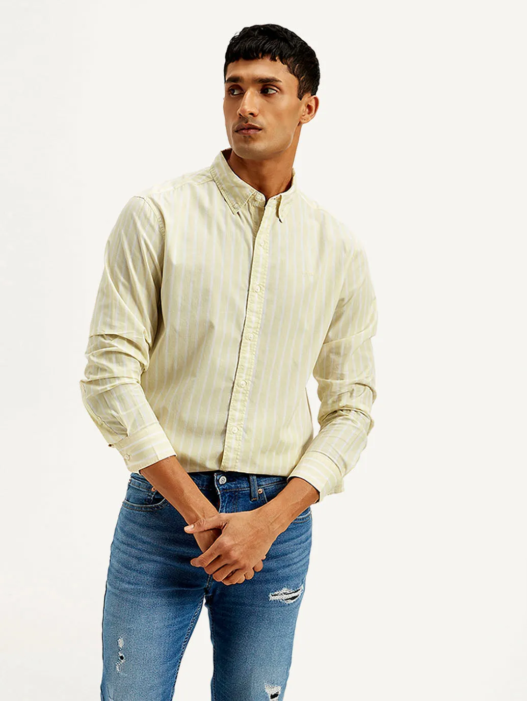 Men's Striped Slim Fit Shirt