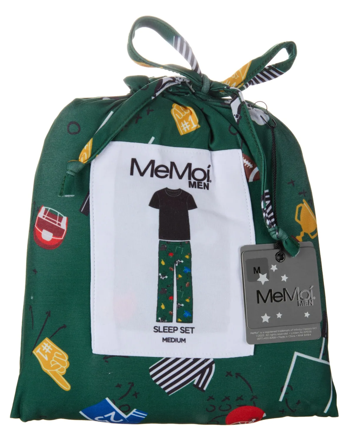 Men's Touchdown Two Piece PJ Set in a Bag
