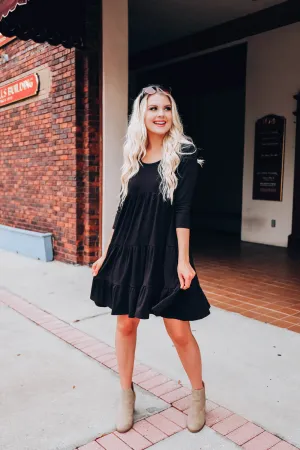 Miss Priss Baby Doll Dress - Black