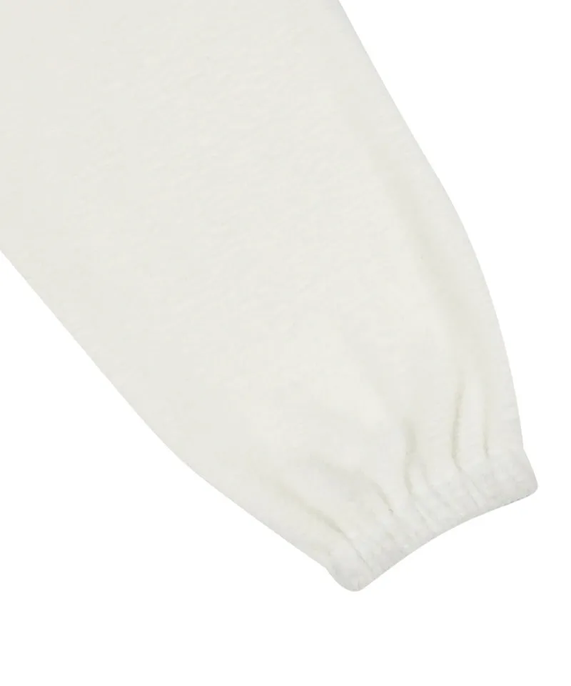 Monday Flow Half Zip-Up Warm Soft Fleece Top - Ivory