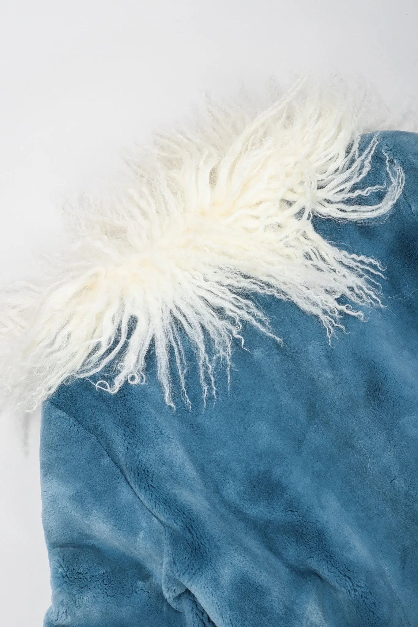 Mongolian Trimmed Plush Fur Jacket