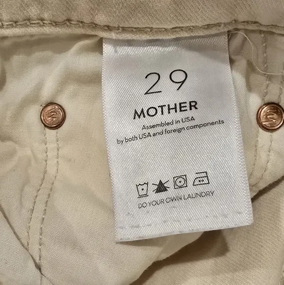 Mother The Insider Crop Step Fray In Chalk It Up