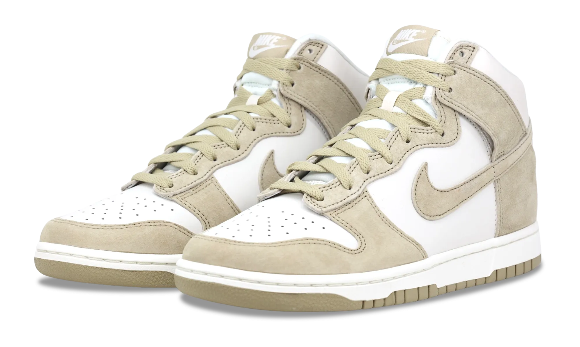 Nike Dunk High Tan Suede White